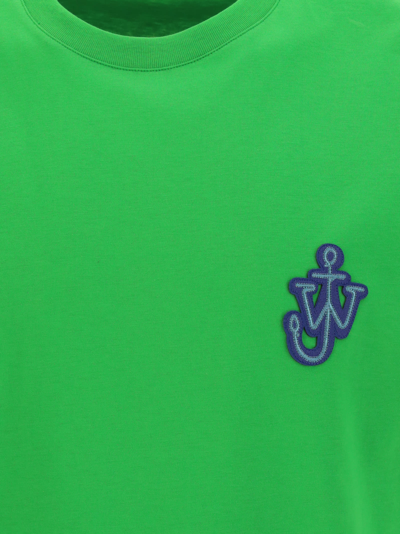 Shop Jw Anderson Anchor T-shirt In Verde