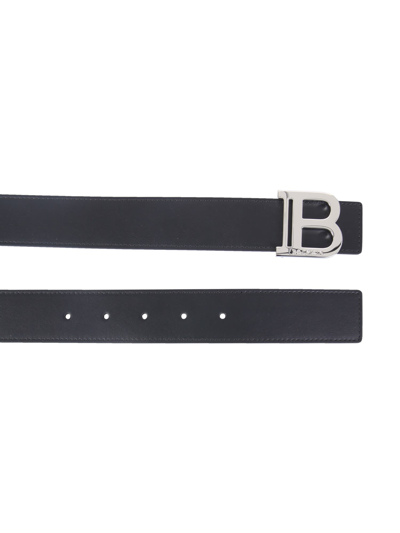 Shop Balmain B-belt In Noir