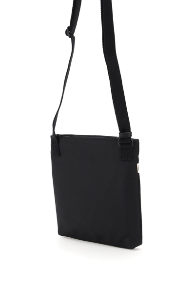 Shop Apc Sacoche Repeat Logo Bag In Nero