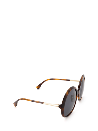 Shop Fendi Ff 0430/s Brown Havana Sunglasses