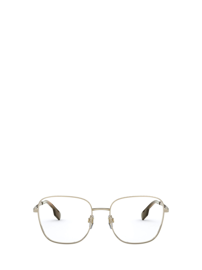 Shop Burberry Eyewear Be1347 Pale Gold Glasses