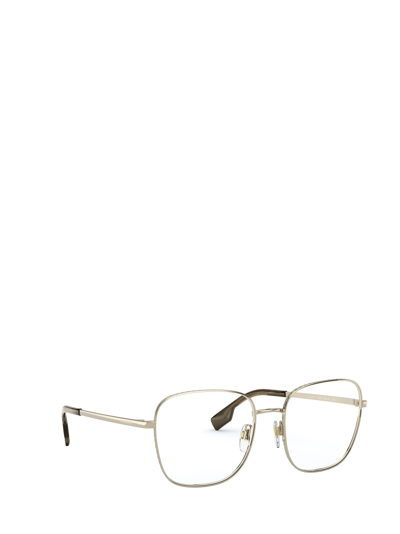 Shop Burberry Eyewear Be1347 Pale Gold Glasses