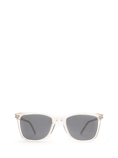 Shop Saint Laurent Sl 304 Beige Sunglasses
