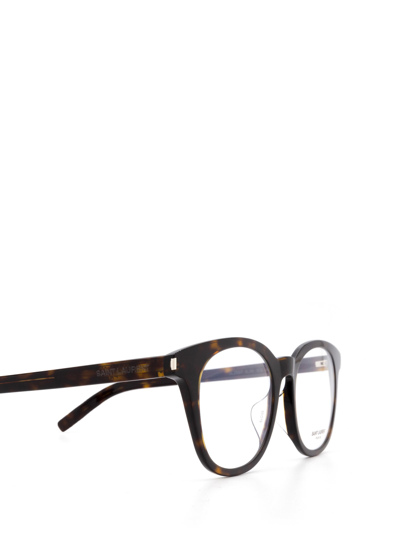 Shop Saint Laurent Sl 289/f Slim Havana Glasses