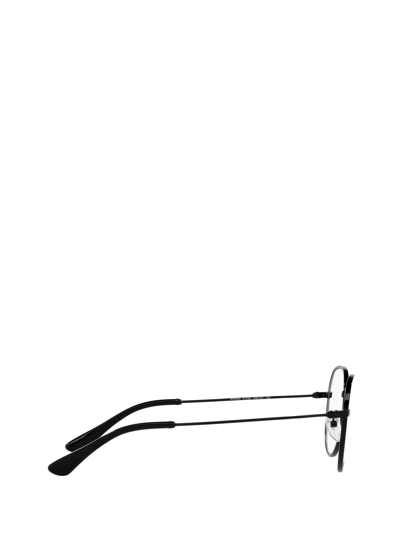Prada Pr 65wv Matte Black Unisex Eyeglasses In Matte Black