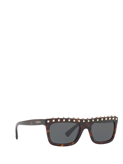 Shop Valentino Va4010 Havana Sunglasses