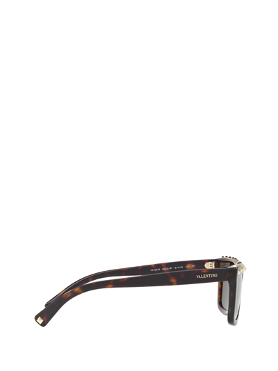 Shop Valentino Va4010 Havana Sunglasses