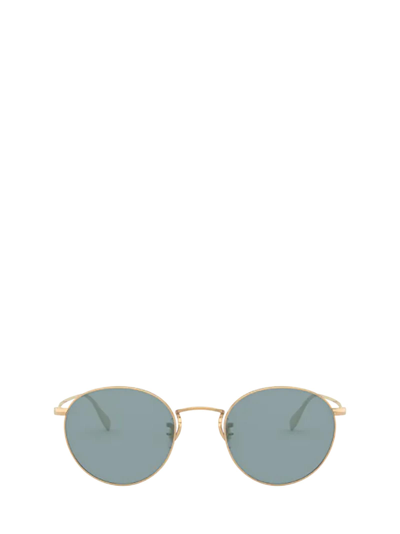 Shop Oliver Peoples Ov1186s Gold Sunglasses
