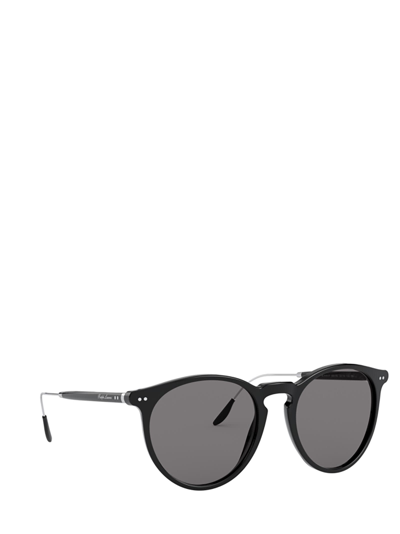Shop Ralph Lauren Rl8181p Shiny Black Sunglasses