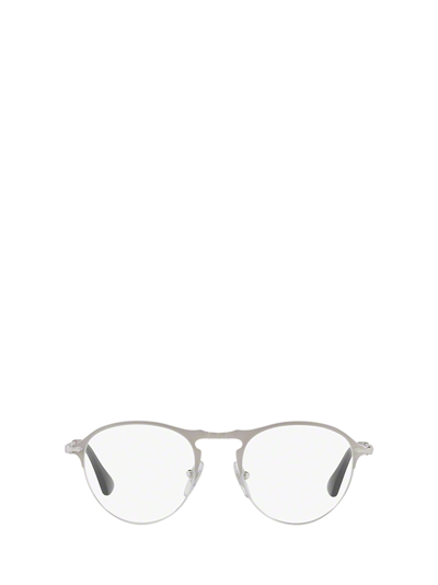Shop Persol Po7092v Matte Silver / Silver Glasses