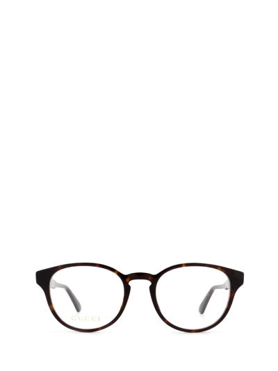 Shop Gucci Gg0827o Havana Glasses