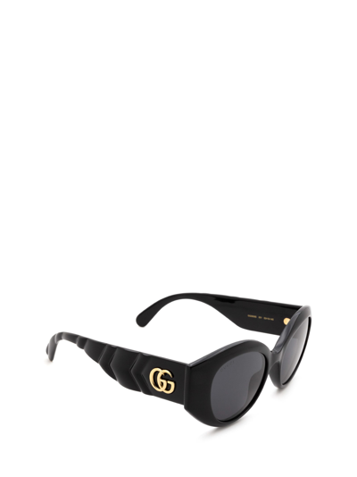 Shop Gucci Gg0809s Black Sunglasses