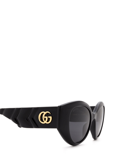 Shop Gucci Gg0809s Black Sunglasses