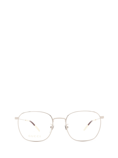 Shop Gucci Gg0681o Silver Glasses