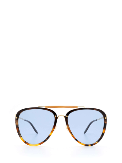 Shop Gucci Gg0672s Havana Sunglasses