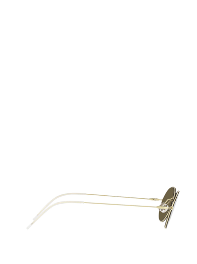 Shop Giorgio Armani Ar6115t Pale Gold Sunglasses
