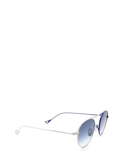 Eyepetizer En Bossa White &amp; Blue Sunglasses In White & Blue