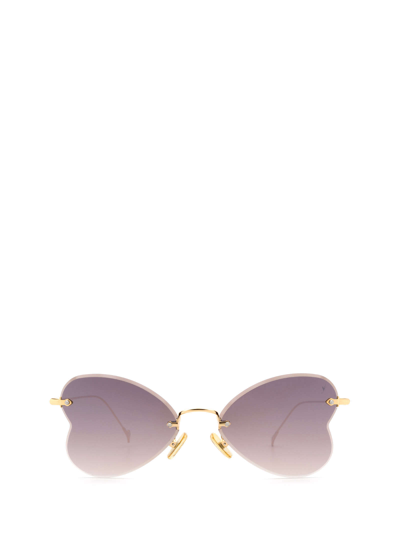 Shop Eyepetizer Greta Gold Sunglasses