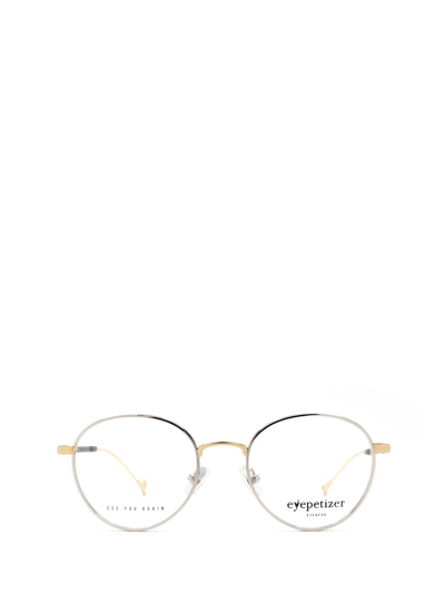 Shop Eyepetizer Ector Optical Silver / Gold Glasses