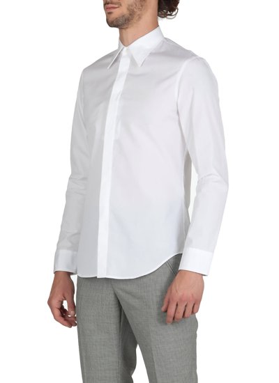 Shop Maison Margiela Cotton Shirt In White