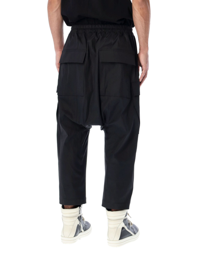 Shop Rick Owens Cargo Cropped In Black