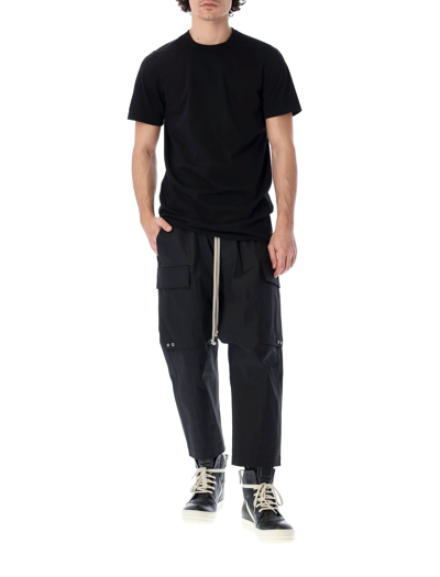 Shop Rick Owens Cargo Cropped In Black