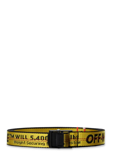 Shop Off-white Mini Industrial Belt In Yellow