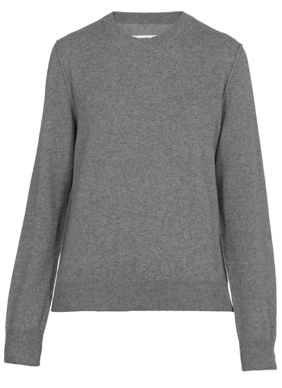 Shop Maison Margiela Cashmere Sweater In Grey Melange