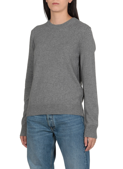 Shop Maison Margiela Cashmere Sweater In Grey Melange