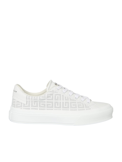 Shop Givenchy 4g-motif Lace-up Sneakers