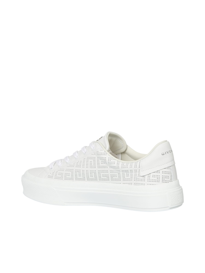 Shop Givenchy 4g-motif Lace-up Sneakers