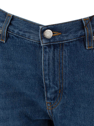 Shop Etro Cotton Denim Jeans In Blu