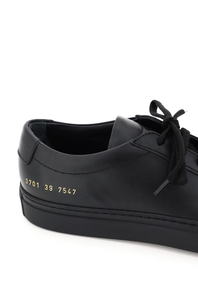 Shop Common Projects Original Achilles Leather Sneakers In Nero