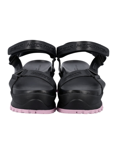Shop Stella Mccartney Trace Strap Sandals In Black