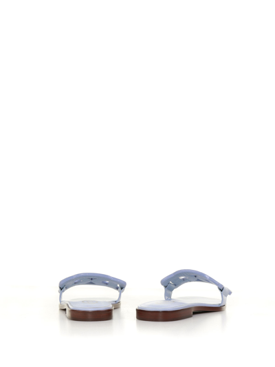 Shop Tod's Sandals With Detail In Light Blue