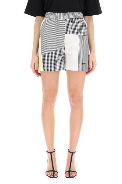 Msgm Patchwork Shorts