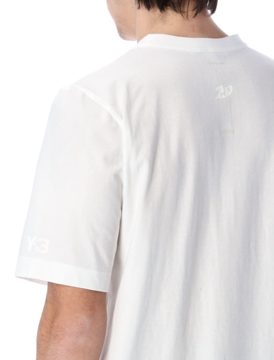 Shop Y-3 Vertical Stripes T-shirt In White