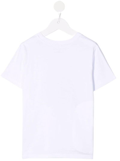 Shop Stella Mccartney White Cotton T-shirt With Icicle Print