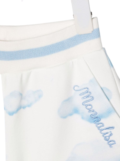 Shop Monnalisa Clouds Cotton Shorts