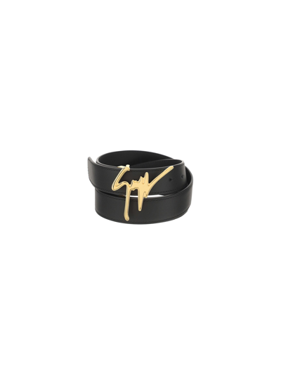 Shop Giuseppe Zanotti Belt In Black