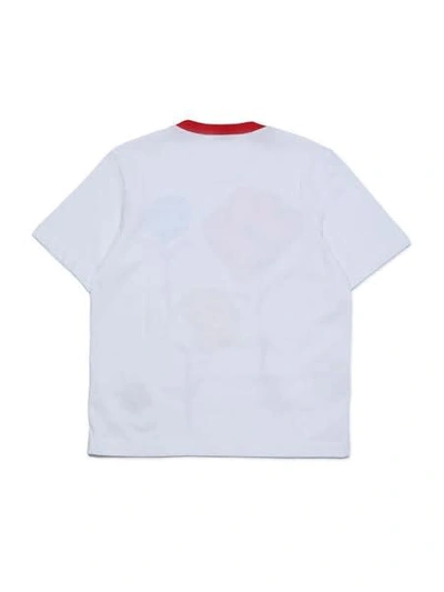 Shop Marni T-shirt With Flowers In White