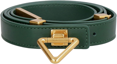 Shop Bottega Veneta Point Lock Belt In Green