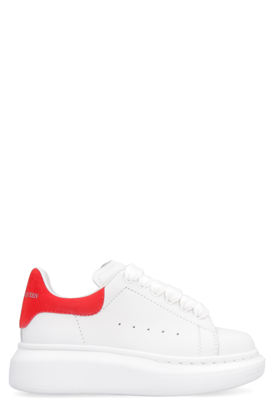 Shop Alexander Mcqueen Extended Sole Oversized Sneakers In White