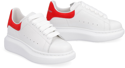 Shop Alexander Mcqueen Extended Sole Oversized Sneakers In White