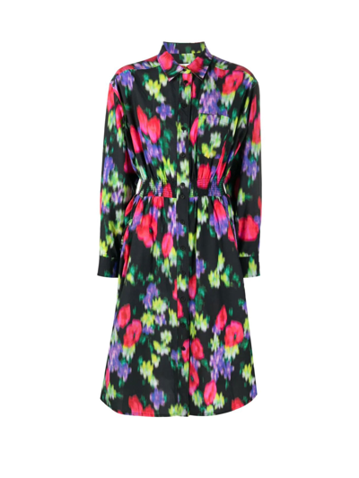Shop Kenzo Multicolored Dress In Noir