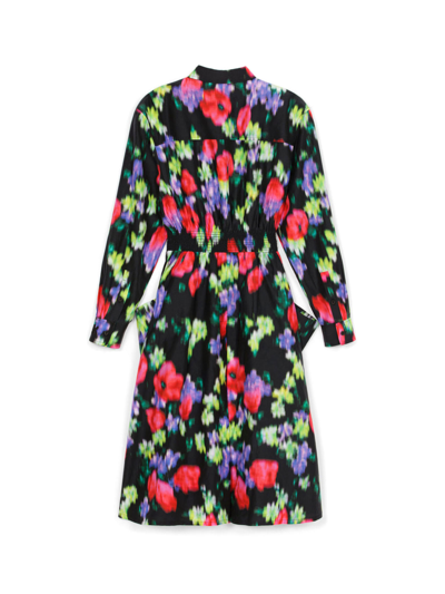 Shop Kenzo Multicolored Dress In Noir