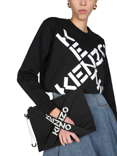 Shop Kenzo Big X Sweatshirt In Noir