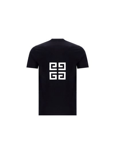 Givenchy 4g Logo Print T-shirt In Black