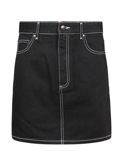 Shop Burberry Denim Skirt