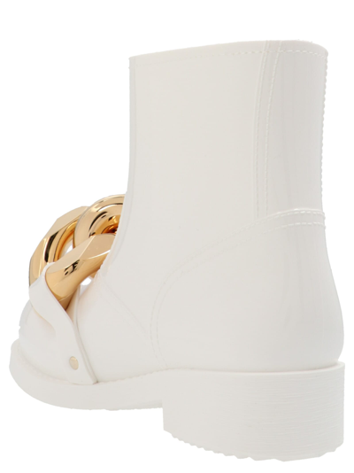 Shop Jw Anderson Chain Rubber Shoes In Bianco